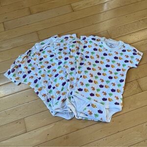 Tender Ivy lot 6 Infant Bodysuits with Shoulder Snaps NB Newborn Rabbit Deer